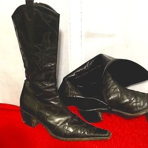 Italian Leather Ladie's Mid Calf Boots